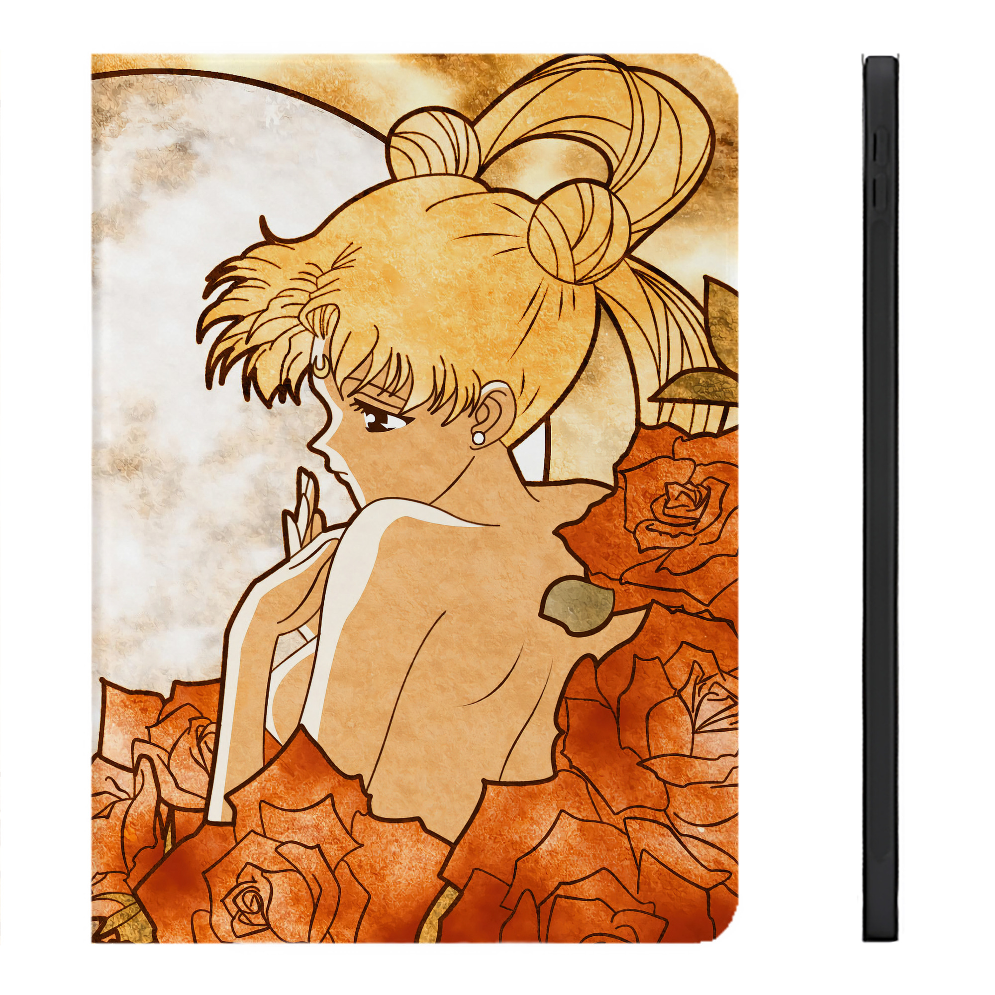 （画像用） 美少女戦士セーラームーン Sailor Moon IPadケース ペンホルダー付き ブックスタイルデザイン